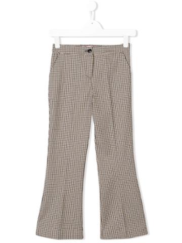 Pinko Kids Houndstooth Trousers - Black