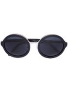 Linda Farrow - Round Sunglasses - Women - Acetate/steel - One Size, Women's, Black, Acetate/steel