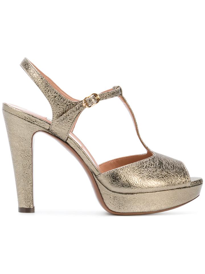 L'autre Chose D'orsay T-bar Sandals - Metallic