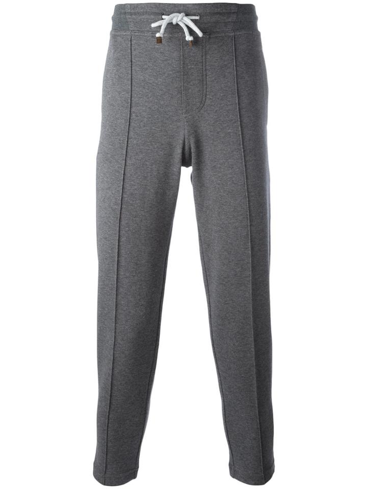 Brunello Cucinelli Drawstring Track Pants - Grey