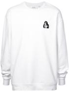 Calvin Klein 205w39nyc Logo Embroidered Sweatshirt - White