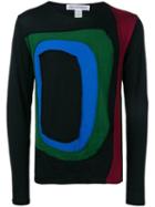 Comme Des Garçons Shirt Colour-block Fitted Sweater - Black