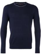 Michael Kors - Crew Neck Sweater - Men - Silk/cotton - M, Blue, Silk/cotton