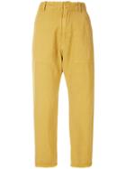 Nili Lotan Frayed Hem Luna Trousers - Yellow & Orange