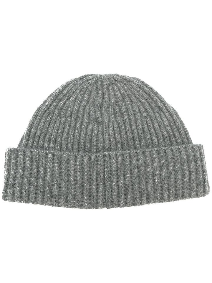 Brunello Cucinelli - Ribbed Cashmere Beanie - Men - Cashmere - M, Grey, Cashmere
