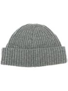 Brunello Cucinelli - Ribbed Cashmere Beanie - Men - Cashmere - M, Grey, Cashmere