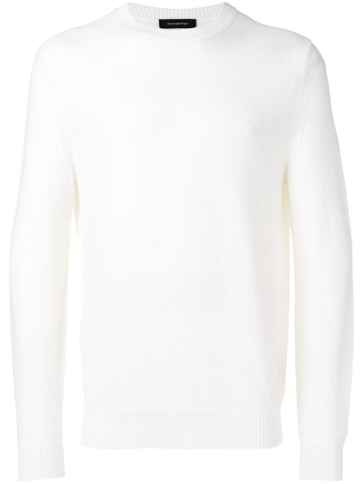 Ermenegildo Zegna Round Neck Jumper - White