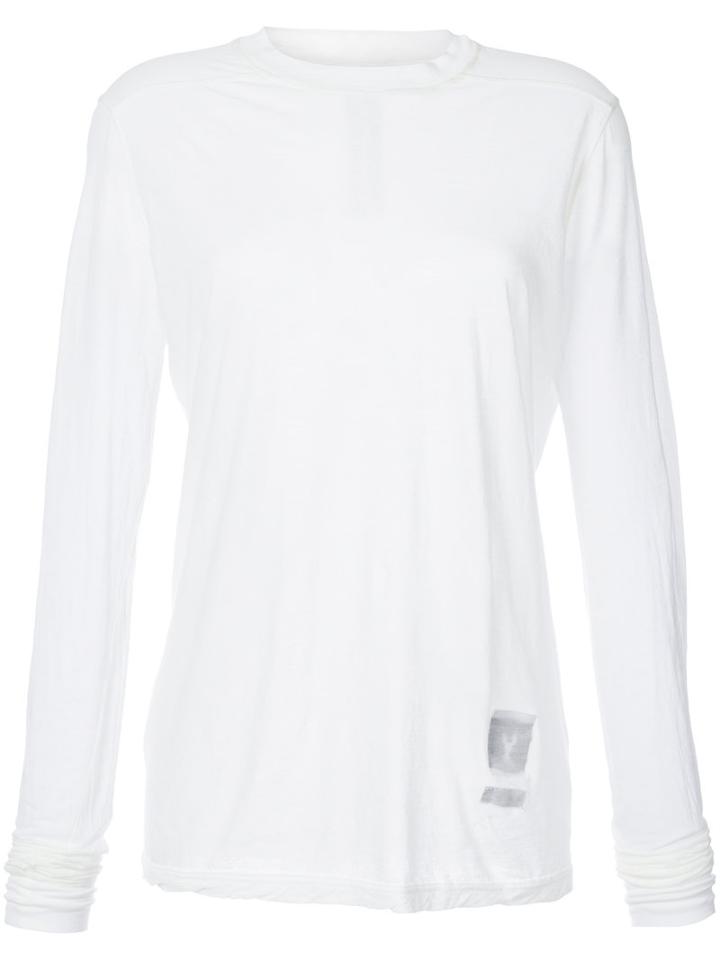 Rick Owens Drkshdw - Crew Neck Top - Women - Cotton - S, White, Cotton