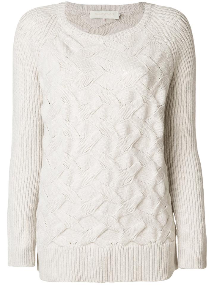 L'autre Chose Textured Knit Jumper - Pink & Purple