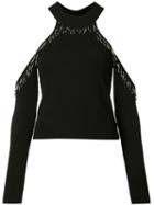 Jonathan Simkhai - Embellished Cut-out Top - Women - Nylon/viscose - L, Black, Nylon/viscose