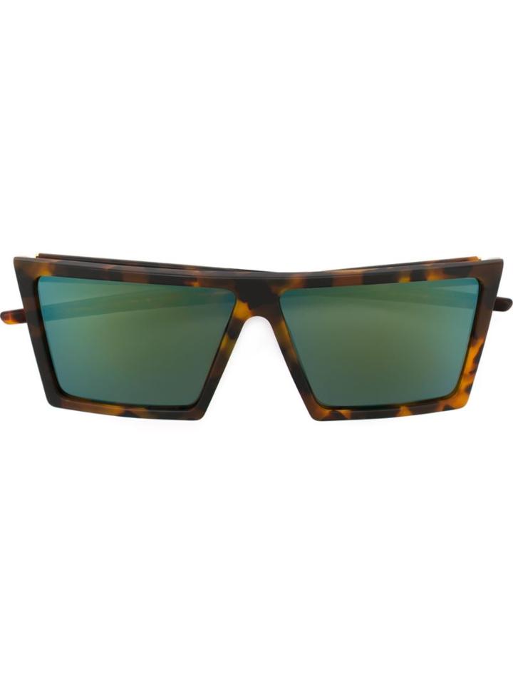 Retrosuperfuture 'w Team' Square Sunglasses, Adult Unisex, Brown, Acetate