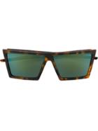 Retrosuperfuture 'w Team' Square Sunglasses, Adult Unisex, Brown, Acetate