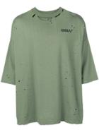 Unravel Project Holey T-shirt - Green