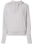 Vince Inverted Seam Drawstring Hoodie - Grey