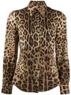 Dolce & Gabbana Leopard Print Shirt - Neutrals