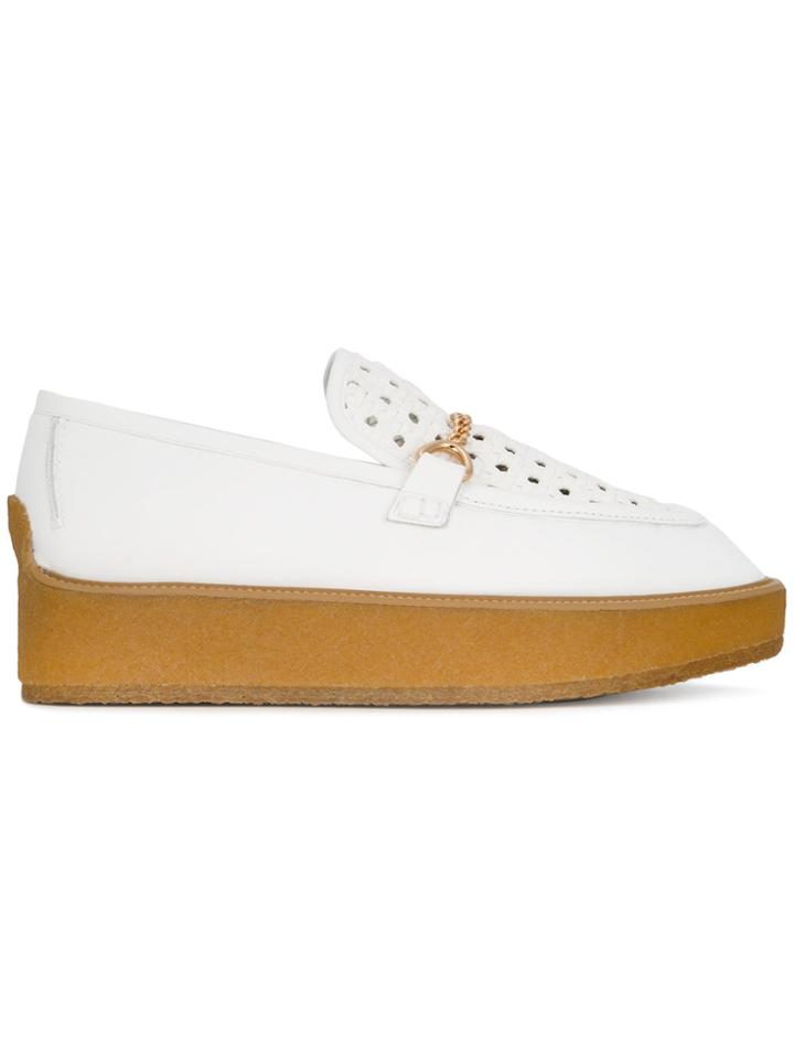 Stella Mccartney Brody Woven Loafers - White
