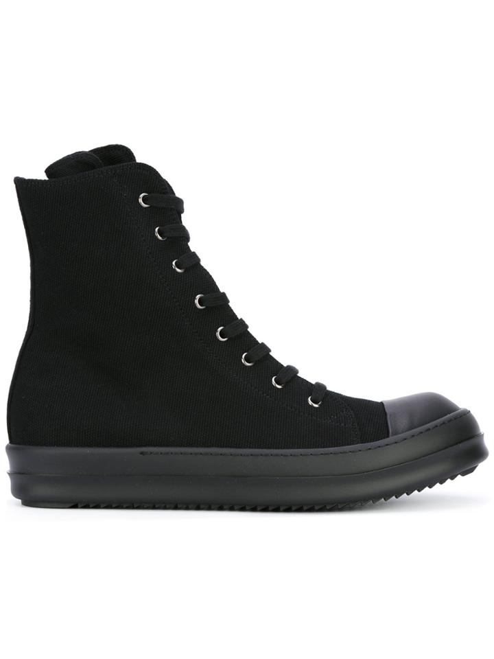 Rick Owens Drkshdw Lace-up High-top Sneakers - Black