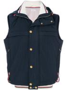 Thom Browne Solid Enshuku Nylon Down-filled Tech Vest - Blue