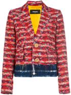 Dsquared2 Contrast Embroidered Blazer