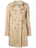 Liu Jo Double Breasted Trench Coat - Brown
