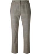 Wunderkind - Cropped Trousers - Women - Silk/virgin Wool - 34, Brown, Silk/virgin Wool