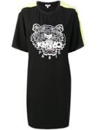 Kenzo Tiger-print T-shirt Dress - Black