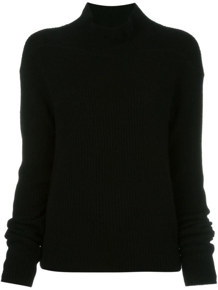 Rick Owens Ribbed Jumper, Women's, Size: Medium, Black, Polyamide/cashmere/wool