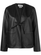 Loewe Contrast Stitch Jacket - Black