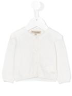 Hucklebones London - Long Sleeve Cardigan - Kids - Cotton/cashmere - 6 Mth, Infant Girl's, Nude/neutrals