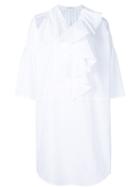 Tome Oversized Ruffle Tunic, Women's, Size: Medium, White, Cotton