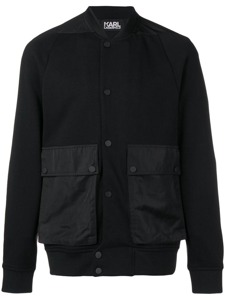 Karl Lagerfeld Logo Bomber - Black