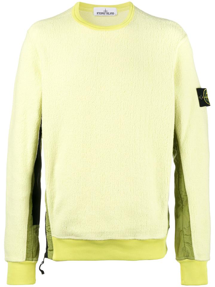 Stone Island Yellow Fleece Back Sweatshirt - Yellow & Orange