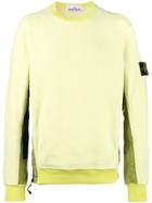 Stone Island Yellow Fleece Back Sweatshirt - Yellow & Orange