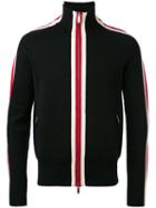 Dsquared2 - Stripe Panel Zipped Cardigan - Men - Wool - L, Black, Wool