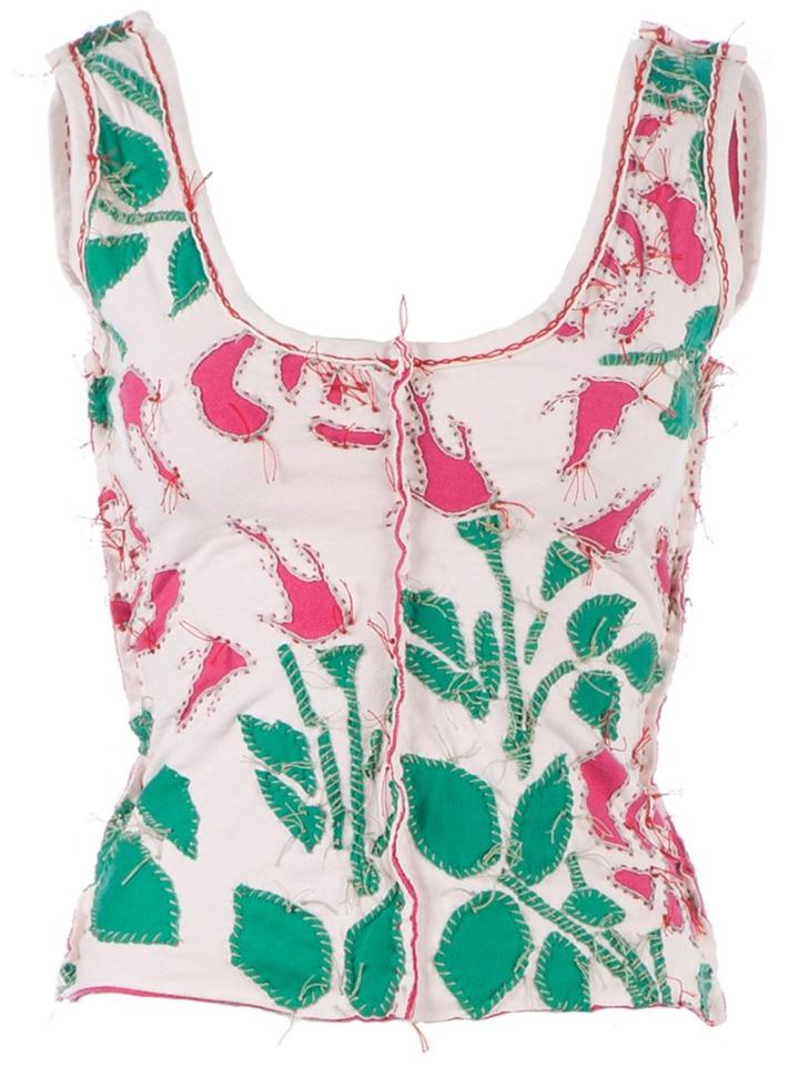 Projet Alabama Patterned Tank Top, Women's, Size: Small, Pink/purple, Cotton