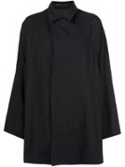 Y's Oversized Coat, Women's, Size: 2, Black, Wool