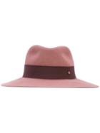 Maison Michel Fedora Hat, Women's, Size: Small, Pink/purple, Rabbit Fur Felt/cotton