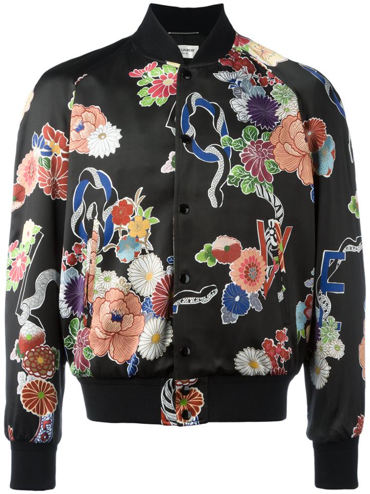 Saint Laurent Lightweight Love Teddy Jacket - Black