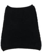 Isabel Benenato Knitted Snood Scarf - Black