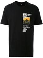 Stussy - Destination Print T-shirt - Men - Cotton - L, Black, Cotton