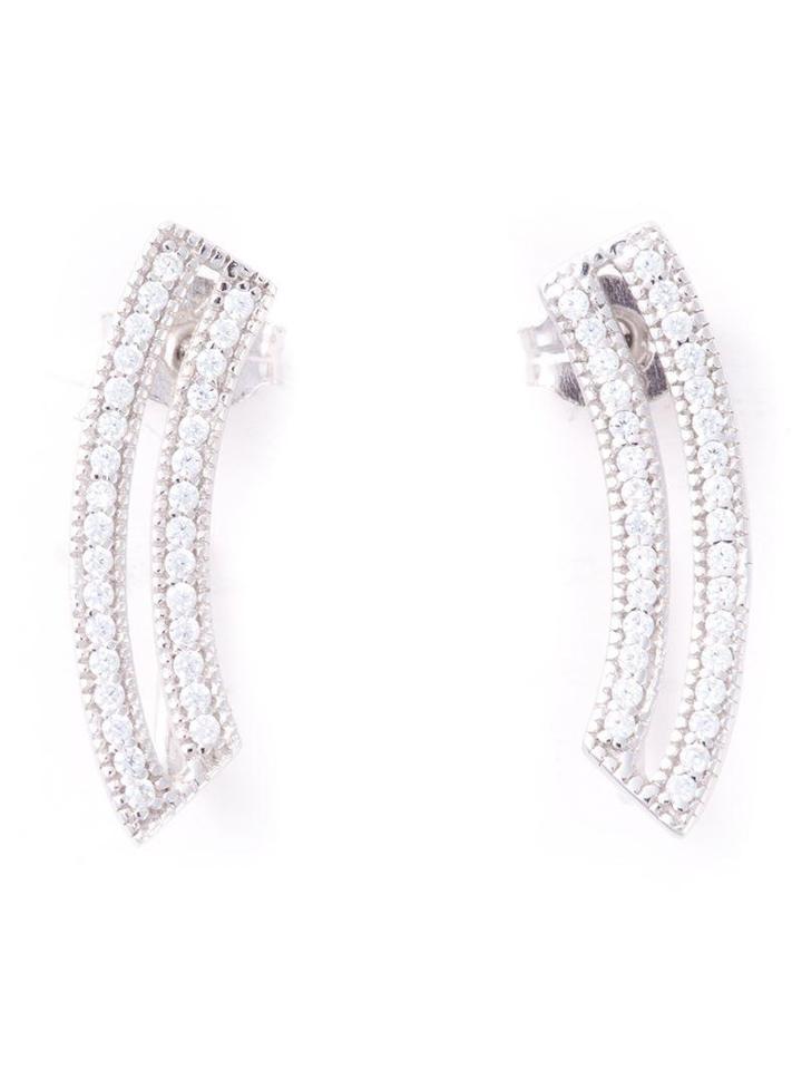 V Jewellery Contour Loop Earrings