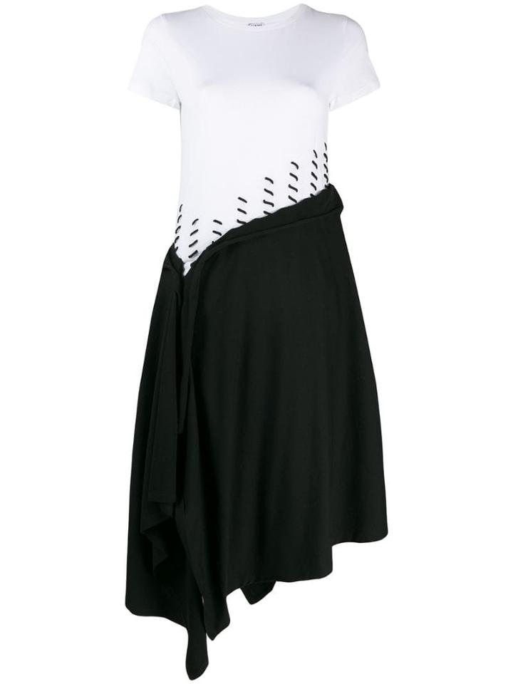 Loewe Stitch Detail Midi Dress - Black