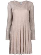 M Missoni Ribbed Knit Dress - Pink