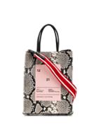 Nº21 Snake-print Shopper Bag - Black