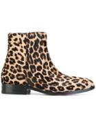 Ps By Paul Smith Leopard Print Ankle Boots - Brown