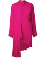 Ann Demeulemeester Blanche Shirt Dress, Women's, Size: 36, Pink/purple, Rayon