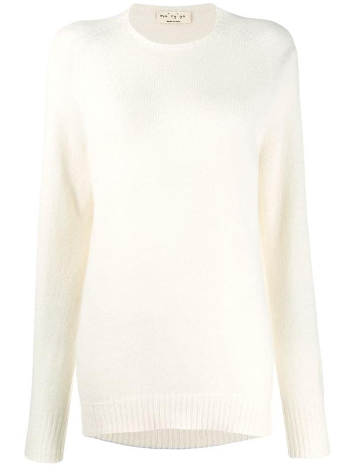 Ma'ry'ya Loose Fit Jumper - White