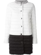 Herno Reversible Padded Coat, Women's, Size: 42, White, Cotton/polyamide/polyethylene/feather Down