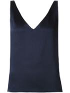 Maiyet Sleeveless Wrap Tank, Women's, Size: 36, Blue, Silk