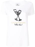 Quantum Courage 'champagne What Else?' T-shirt - White